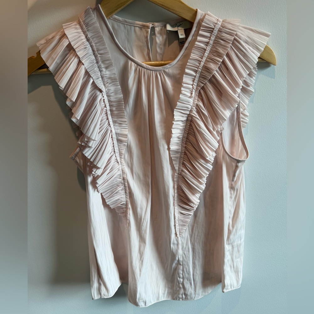 Joie Ruffled Blouse - Light Pink